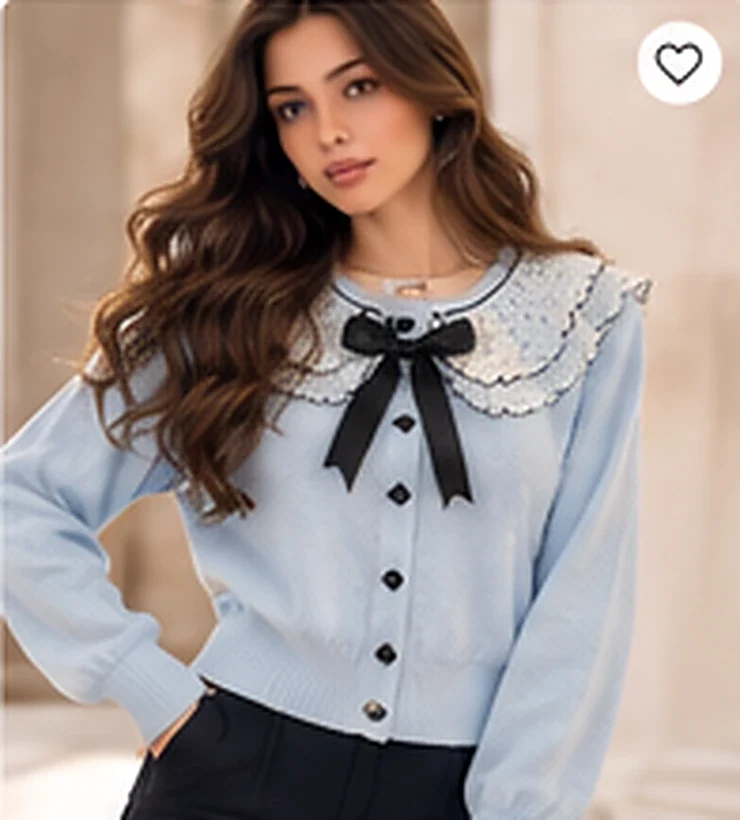 Soft blue cardigan